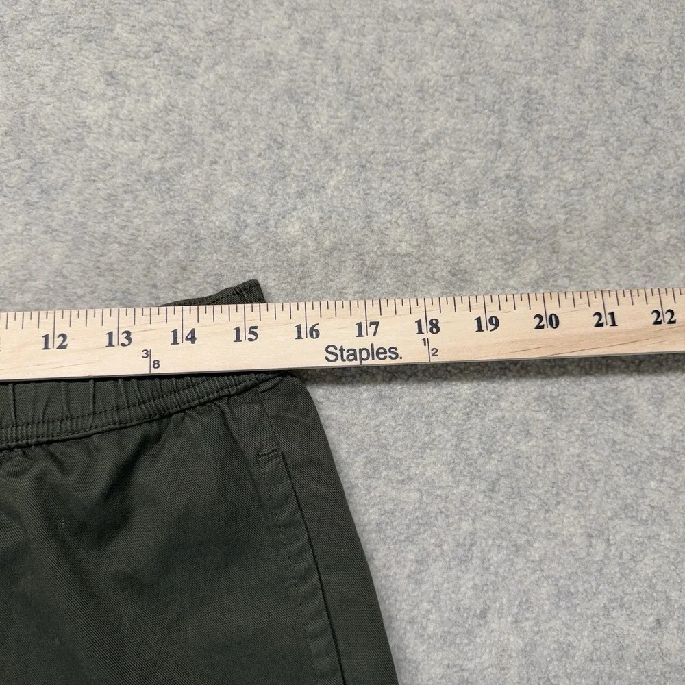Zanerobe Olive Green‎ Jogger Pants Mens Elastic Waist Zip Cargo Pocket Tapered L